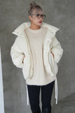 ワッシャー中綿ジャケット White