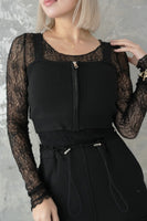 【再入荷！】ZIPビスチェキャミ　BLACK