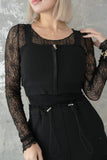 【再入荷！】ZIPビスチェキャミ　BLACK
