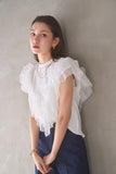3wayフリルノースリトップス　OFF WHITE