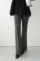 センタープレスフレアパンツ	CharcoalGray