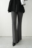 センタープレスフレアパンツ	CharcoalGray