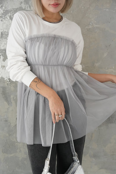 チュールドッキングTOPS　WHITE