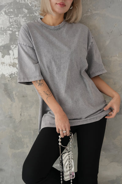 ピグメント Tシャツ　GRAY