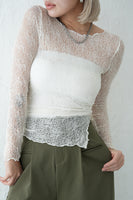 レースシアーTOPS　WHITE