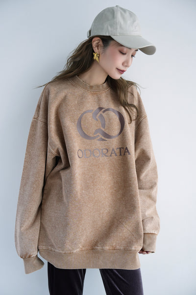 ODORATA スウェットプルオーバー　MOCA