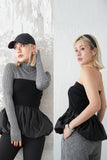 【再入荷】ドッキングバルーンビスチェトップス　BLACK
