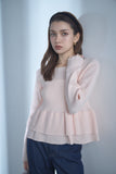 ダブルペプラムトップス　PINK