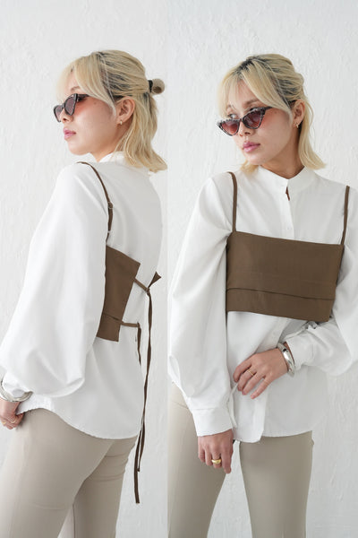 コンパクトビスチェTOPS　KHAKI