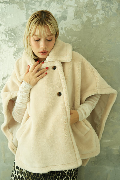 テディベアケープコート　BEIGE