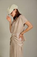 シャイニーセットアップ Beige