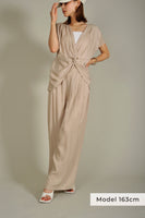 シャイニーセットアップ Beige