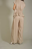 シャイニーセットアップ Beige