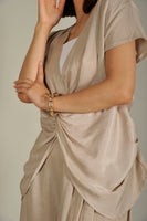 シャイニーセットアップ Beige