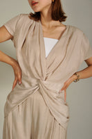 シャイニーセットアップ Beige