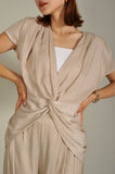 シャイニーセットアップ Beige