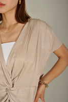 シャイニーセットアップ Beige