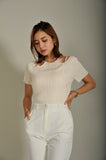 ランダムテレコオフショル White