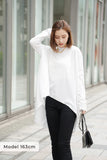 テールカットオーバーロングTシャツ OffWhite