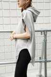 オーバーサイズノースリーブパーカー Gray