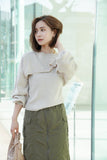レイヤードニットトップス Ivory