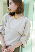 レイヤードニットトップス Ivory