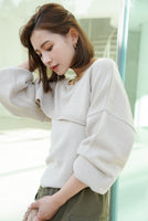 レイヤードニットトップス Ivory