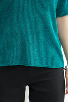 Vネックニットトップス Turquoise
