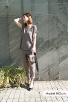 Ｖネックニットセットアップ Moca