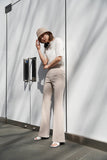 ヒップアップ フレアパンツ Beige