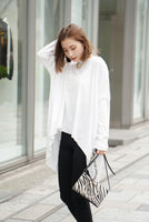 テールカットオーバーロングTシャツ OffWhite