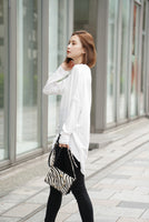 テールカットオーバーロングTシャツ OffWhite