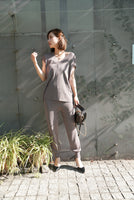 Ｖネックニットセットアップ Moca