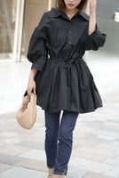 シャツチュニック Black